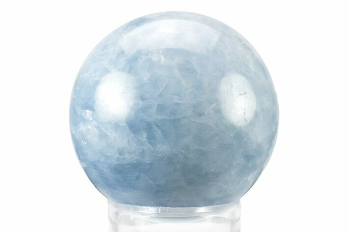 Polished Blue Calcite Sphere - Madagascar #239108